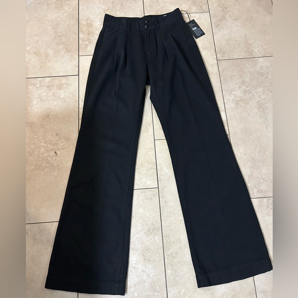 PAIGE Black Wide Leg Pants